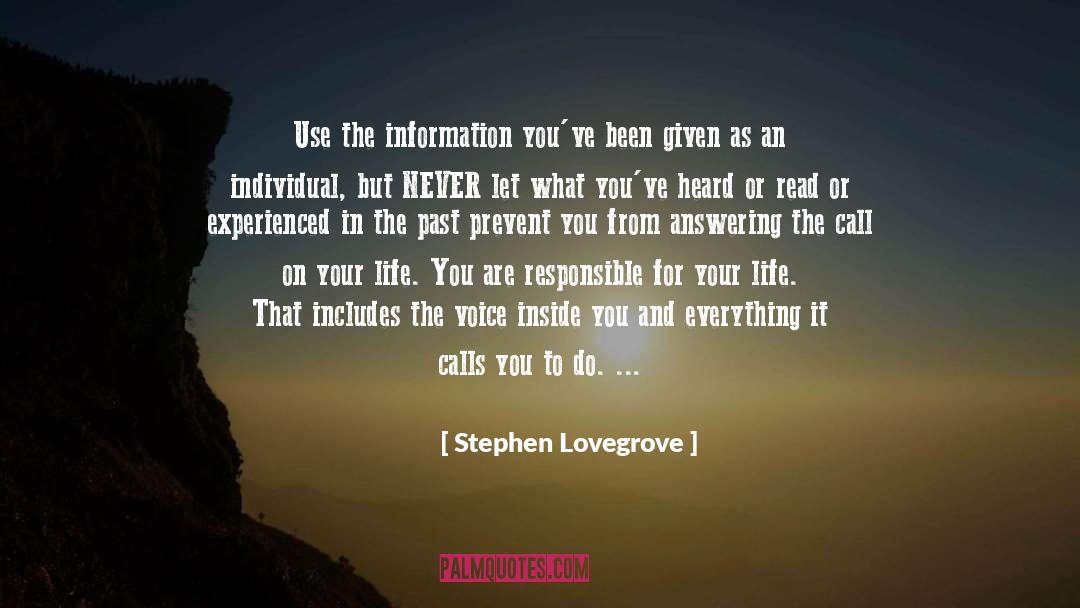 Answering The Call quotes by Stephen Lovegrove