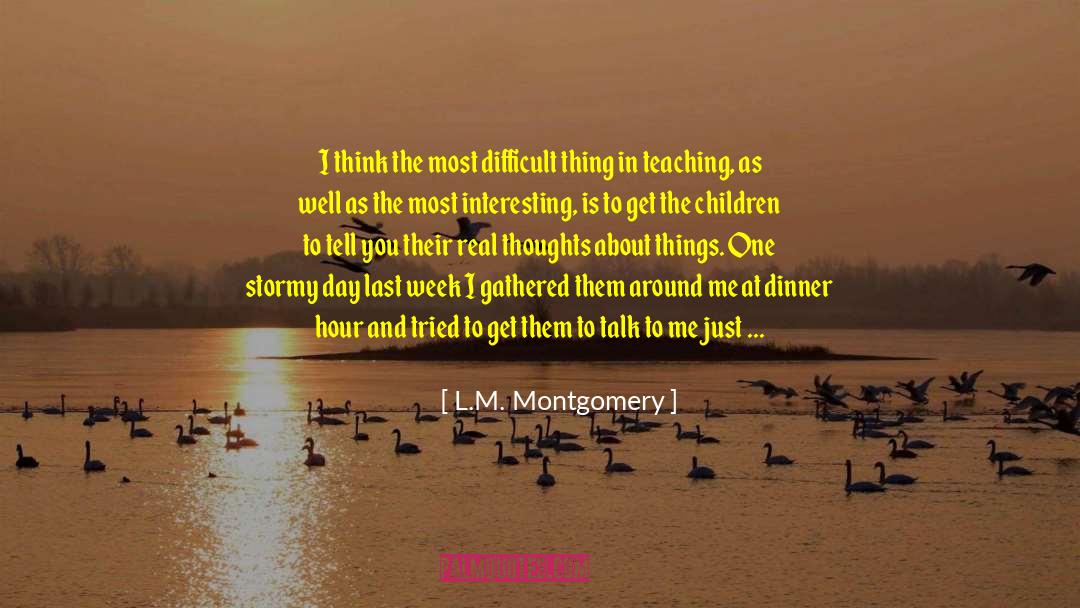 Answers And Questions quotes by L.M. Montgomery