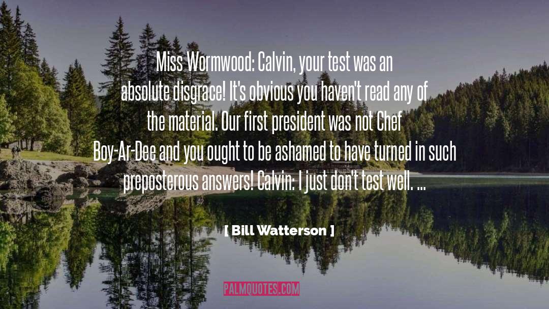 Answers quotes by Bill Watterson