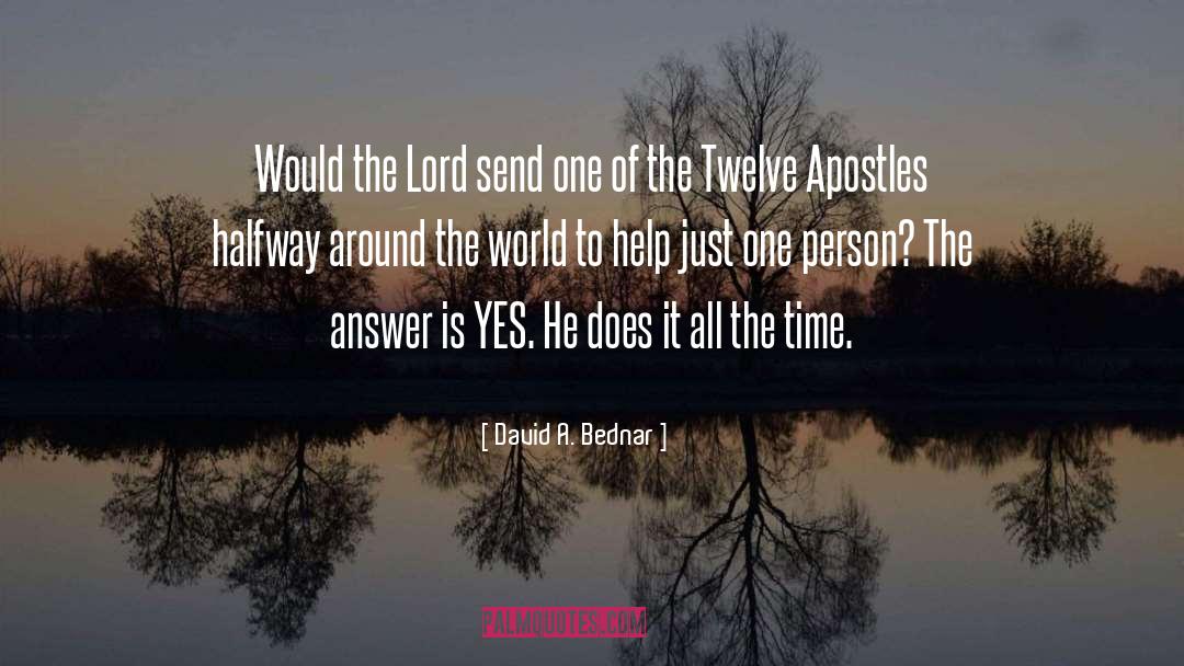 Answers quotes by David A. Bednar