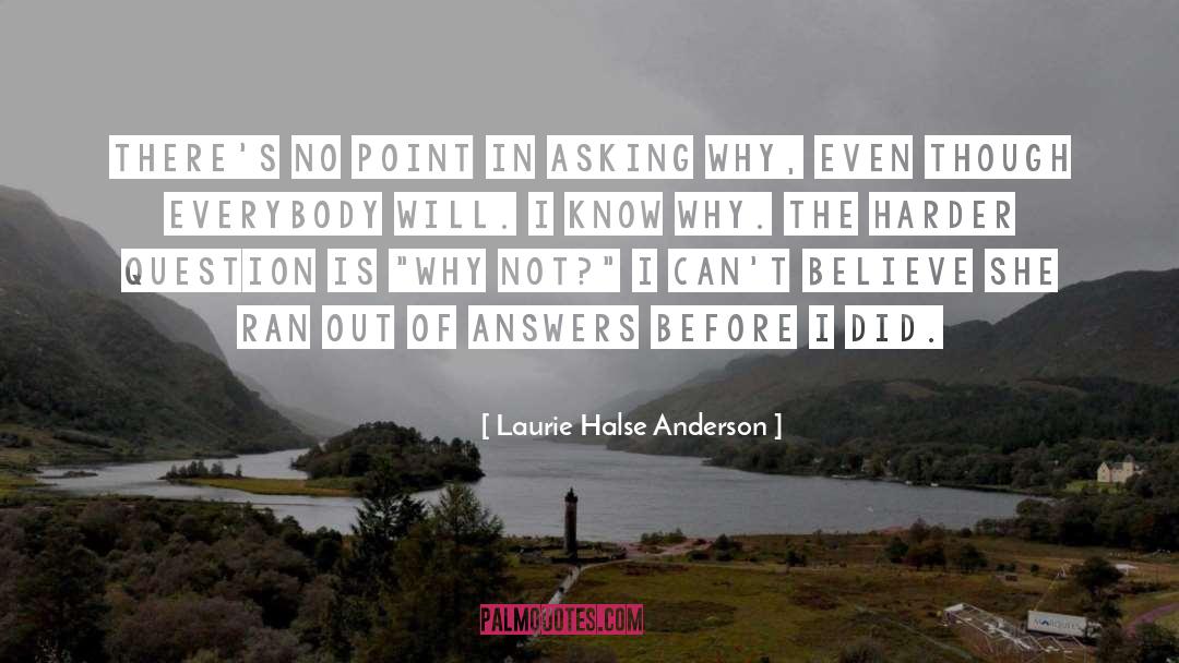 Answers quotes by Laurie Halse Anderson