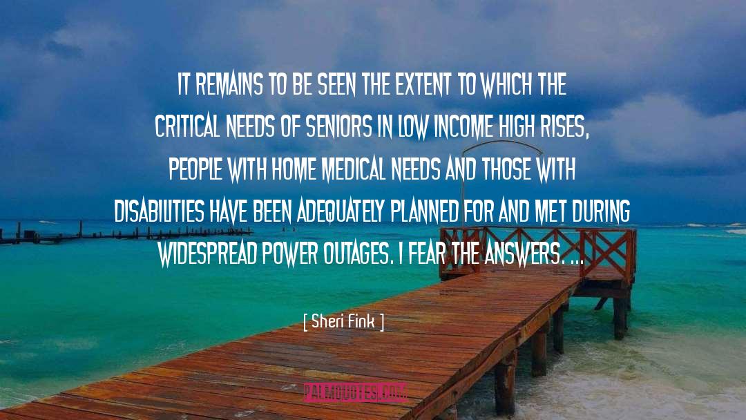 Answers quotes by Sheri Fink