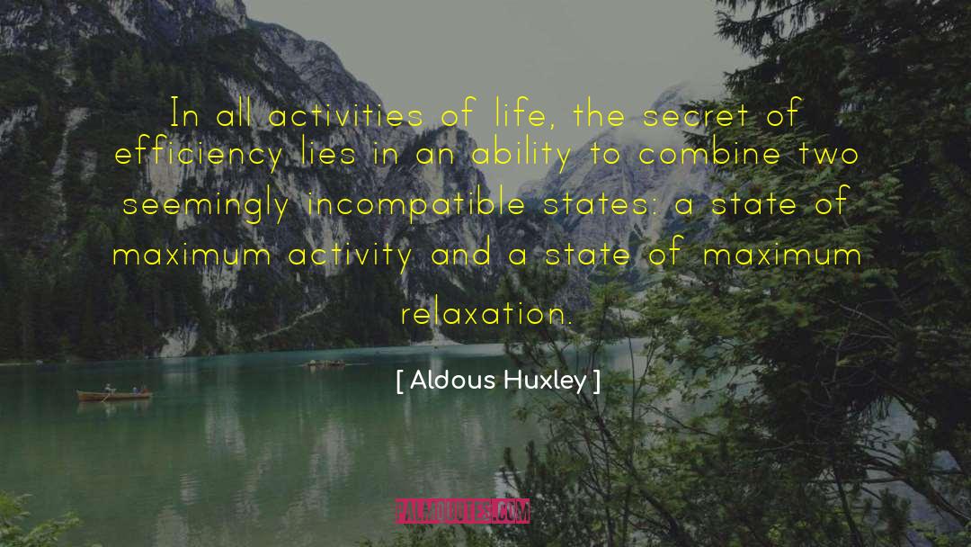 Answers To Life quotes by Aldous Huxley