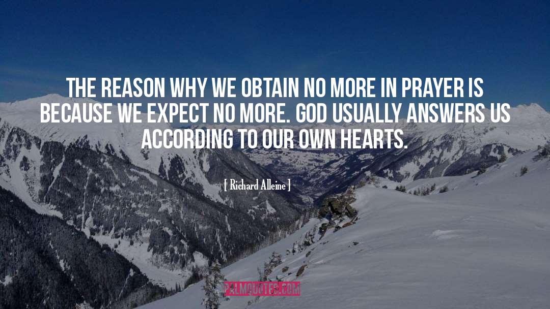 Answers To Prayer quotes by Richard Alleine