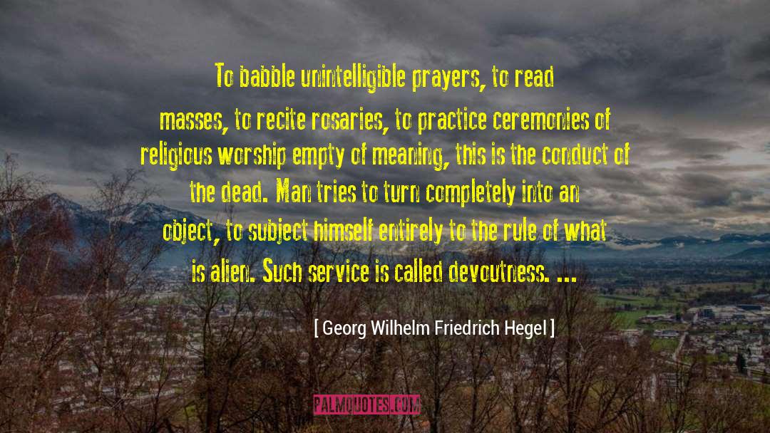 Answers To Prayers quotes by Georg Wilhelm Friedrich Hegel