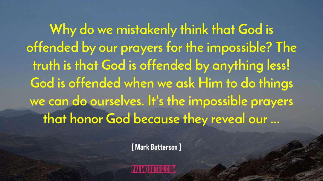 Answers To Prayers quotes by Mark Batterson