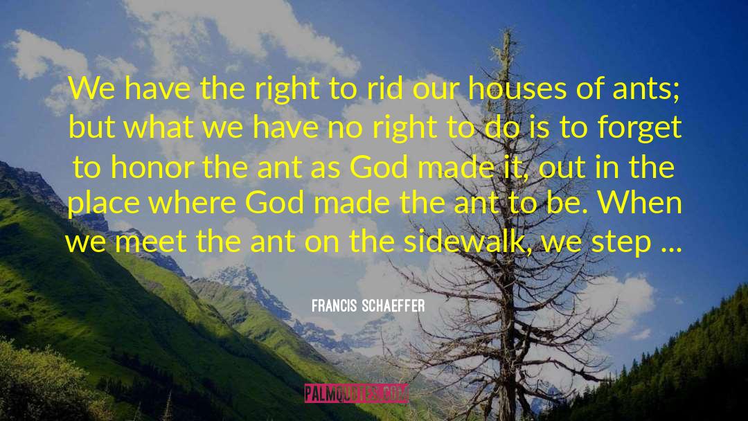 Ant quotes by Francis Schaeffer