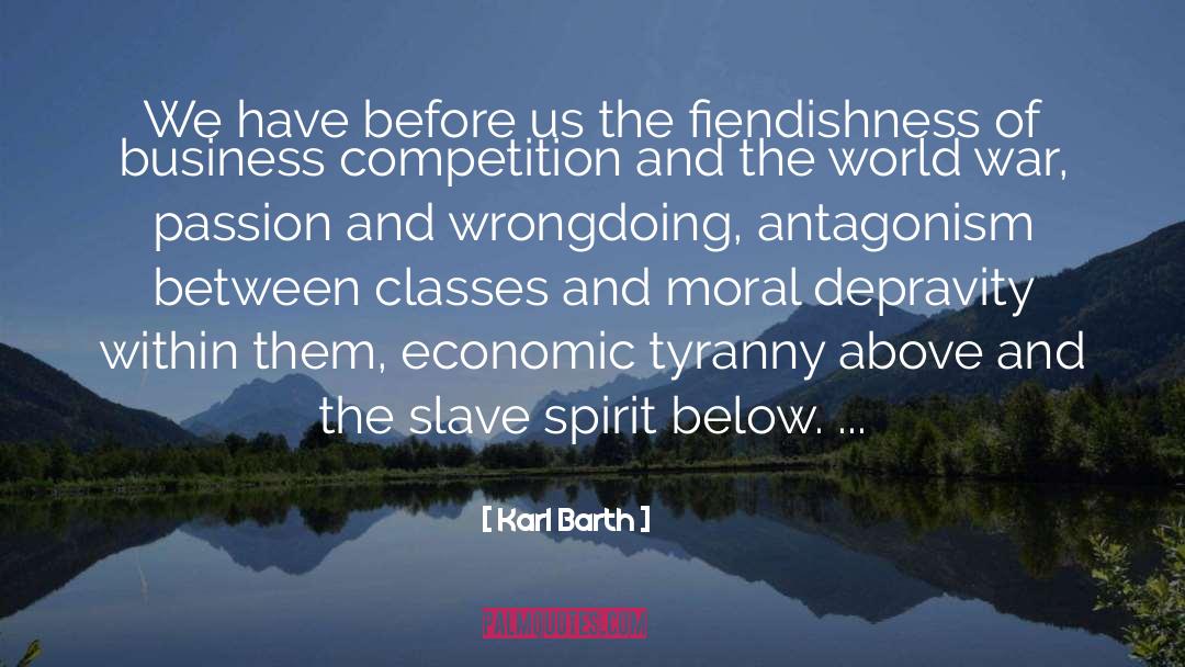 Antagonism quotes by Karl Barth