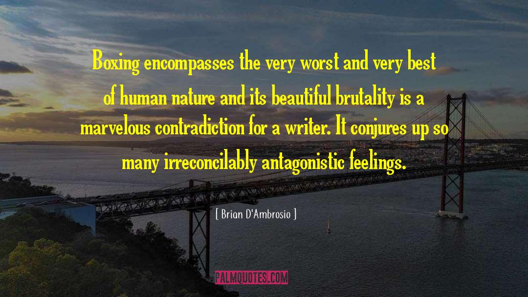 Antagonistic quotes by Brian D'Ambrosio