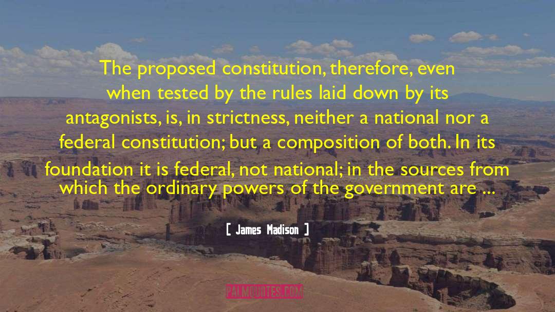 Antagonists quotes by James Madison