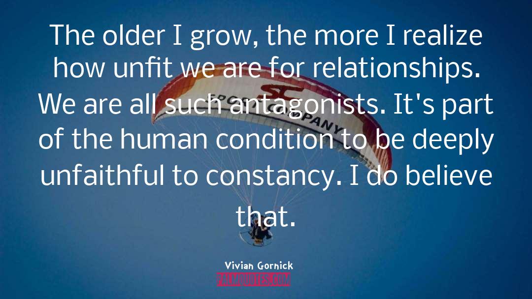 Antagonists quotes by Vivian Gornick