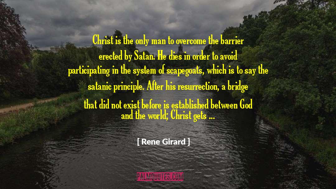 Anthropic Principle Debunked quotes by Rene Girard