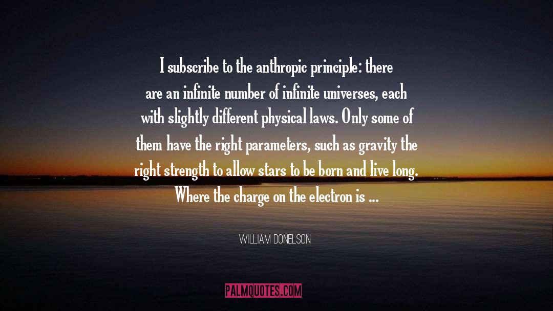 Anthropic Principle quotes by William Donelson
