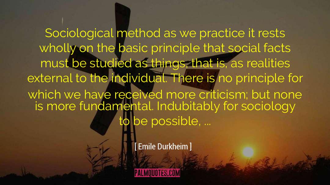 Anthropic Principle quotes by Emile Durkheim