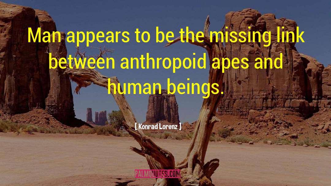 Anthropoid quotes by Konrad Lorenz