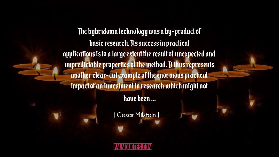 Anthropological Method quotes by Cesar Milstein