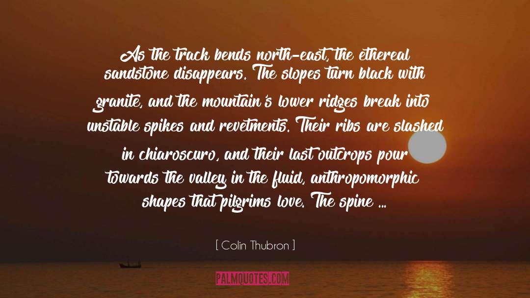 Anthropomorphic quotes by Colin Thubron