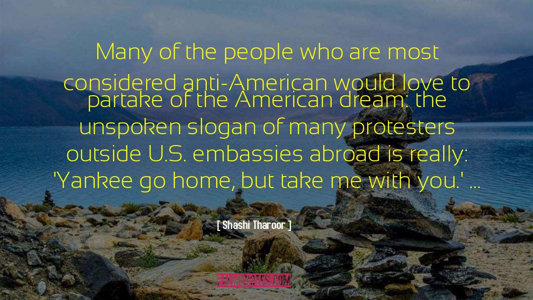 Anti American quotes by Shashi Tharoor