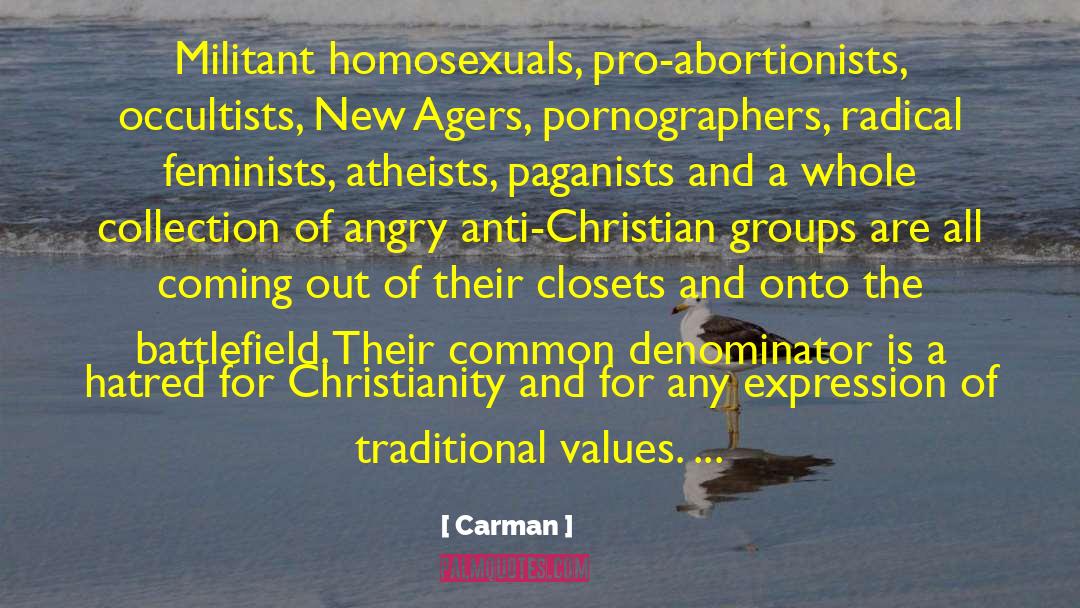 Anti Christian quotes by Carman