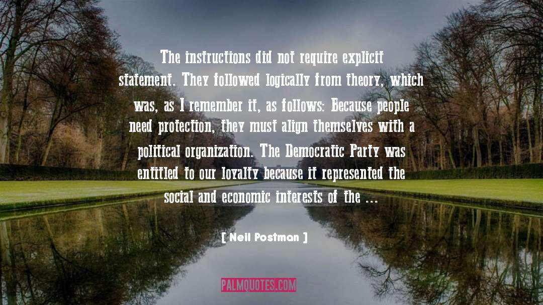 Anti Democratic Thought quotes by Neil Postman