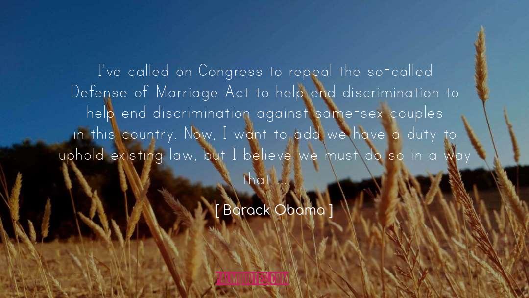 Anti Discrimination Act quotes by Barack Obama