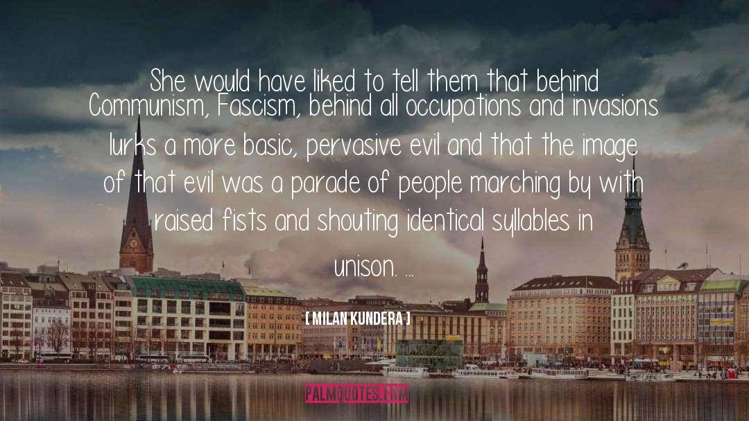 Anti Fascism quotes by Milan Kundera