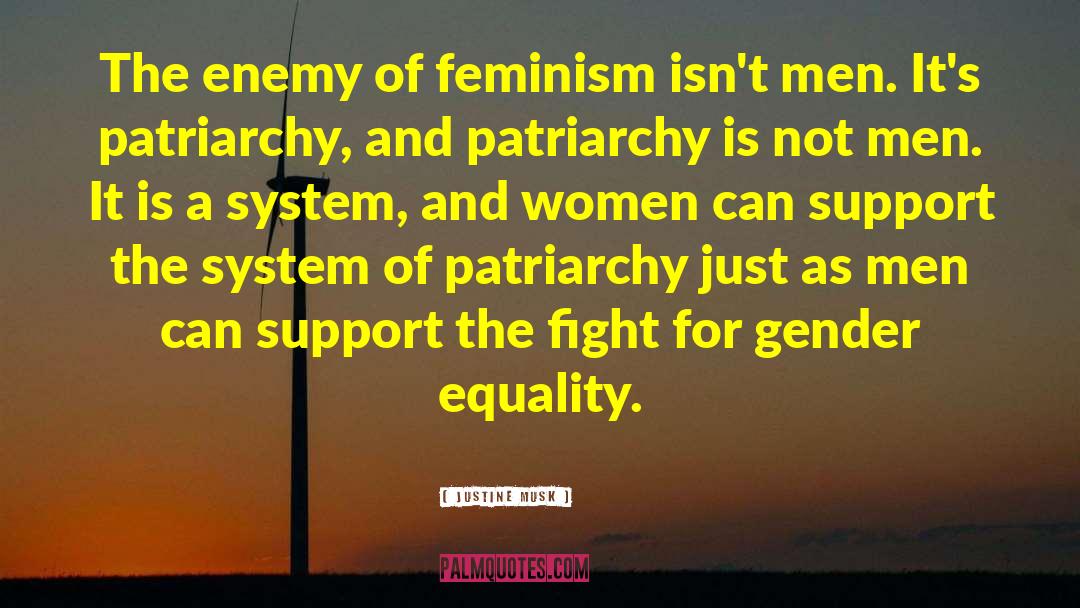 Anti Feminism quotes by Justine Musk
