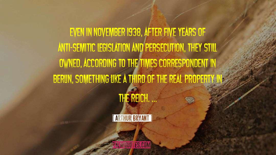 Anti Semitic quotes by Arthur Bryant