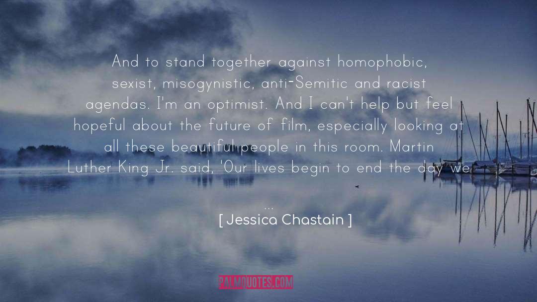 Anti Semitic quotes by Jessica Chastain