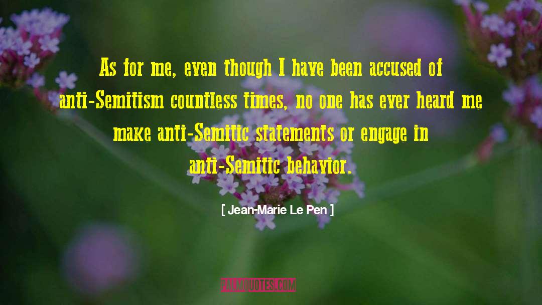 Anti Semitism quotes by Jean-Marie Le Pen