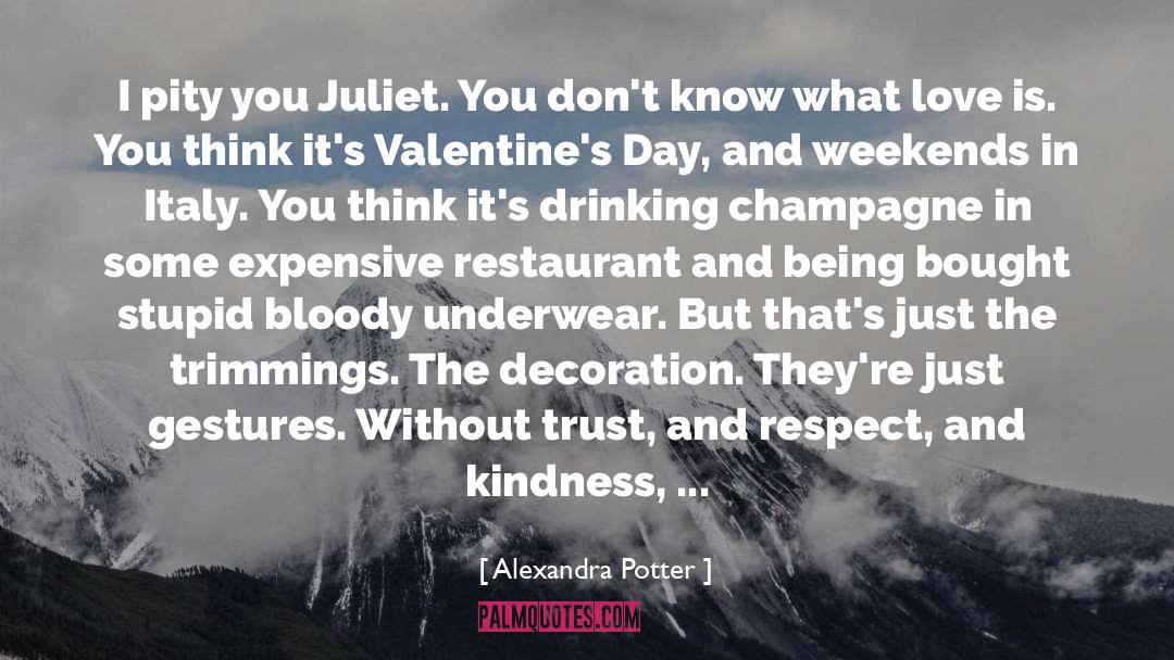 Anti Valentines Day quotes by Alexandra Potter