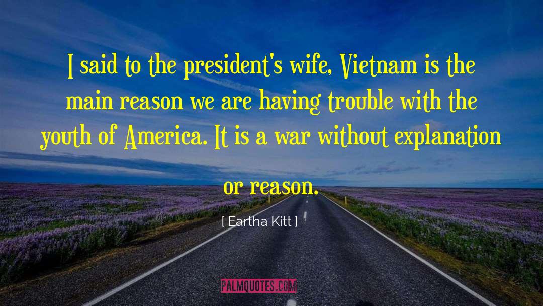 Anti Vietnam War quotes by Eartha Kitt