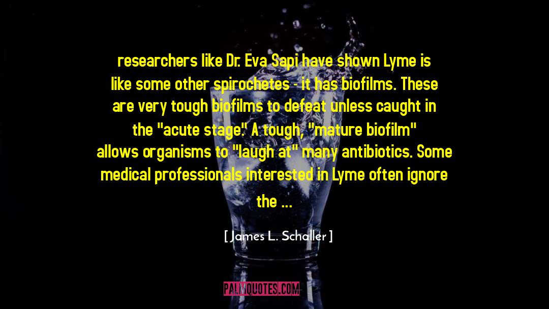 Antibiotics quotes by James L. Schaller