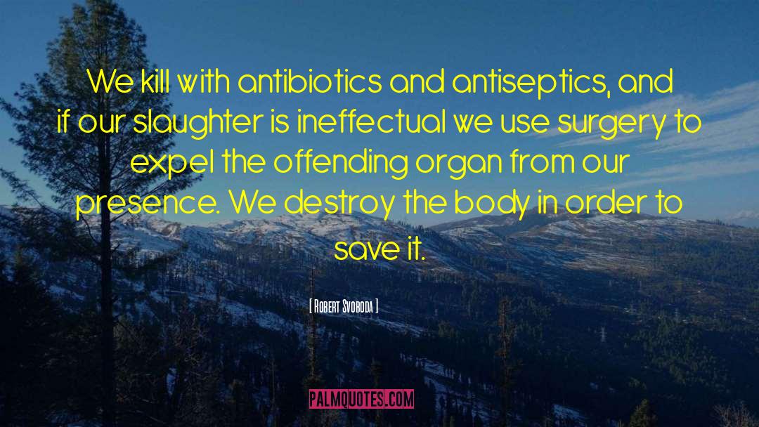 Antibiotics quotes by Robert Svoboda