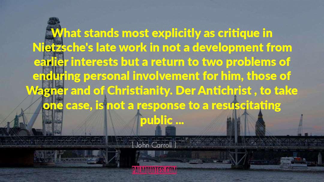 Antichrist quotes by John Carroll