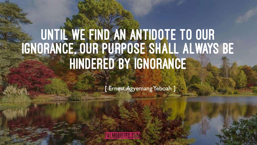 Antidote quotes by Ernest Agyemang Yeboah