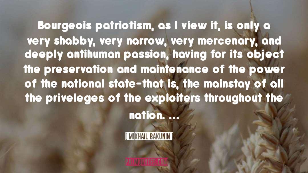 Antihuman quotes by Mikhail Bakunin