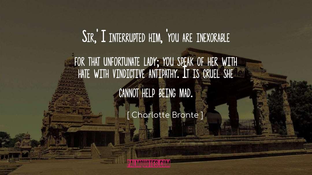 Antipathy quotes by Charlotte Bronte