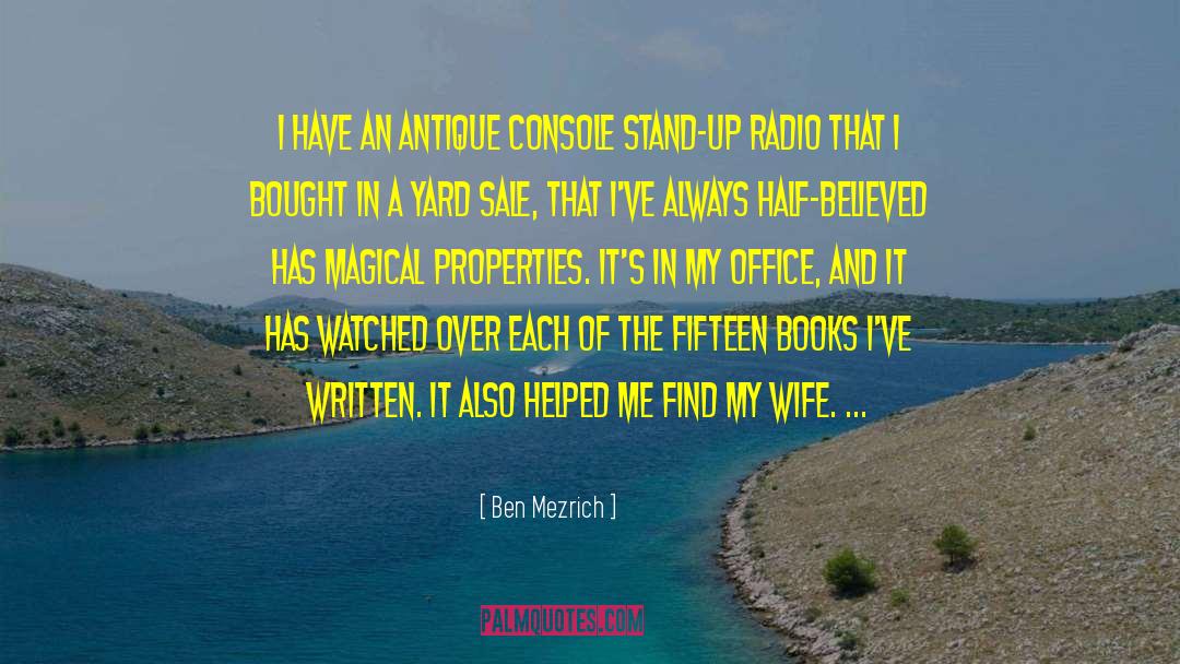 Antique quotes by Ben Mezrich