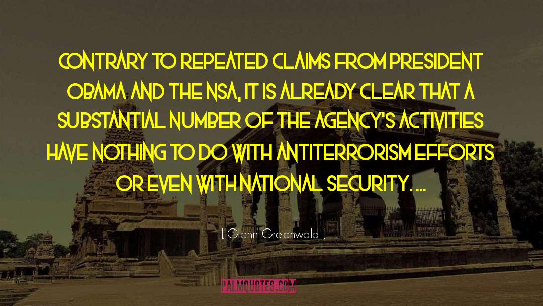 Antiterrorism quotes by Glenn Greenwald
