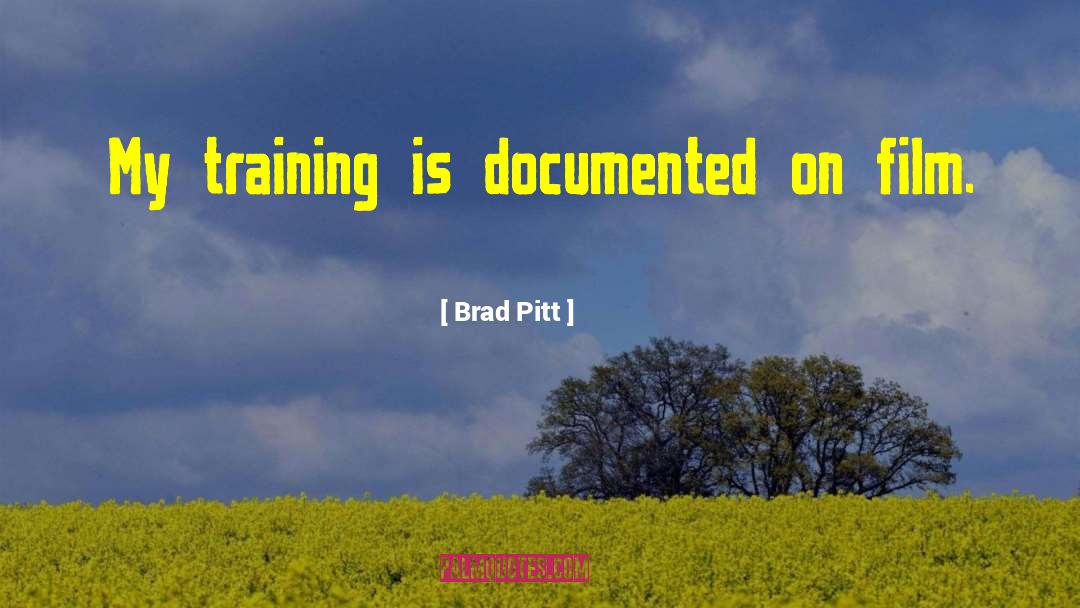 Antiterrorist Training quotes by Brad Pitt