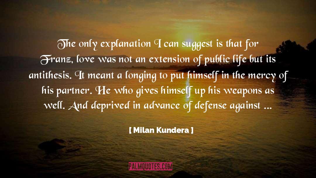 Antithesis quotes by Milan Kundera