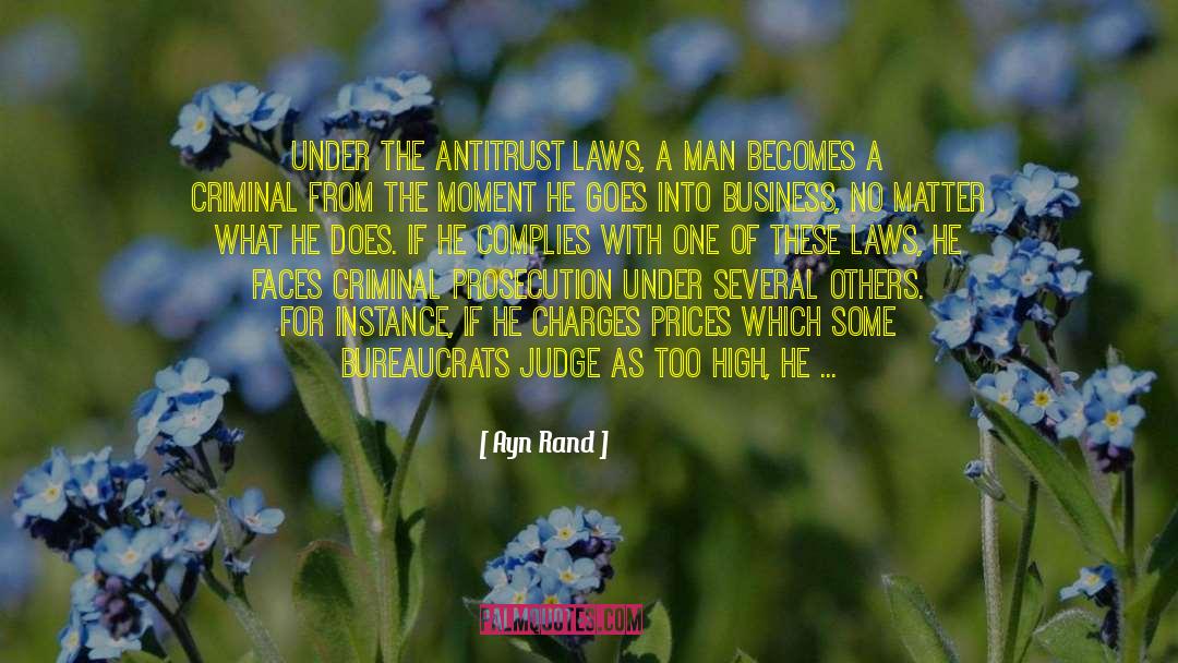 Antitrust quotes by Ayn Rand