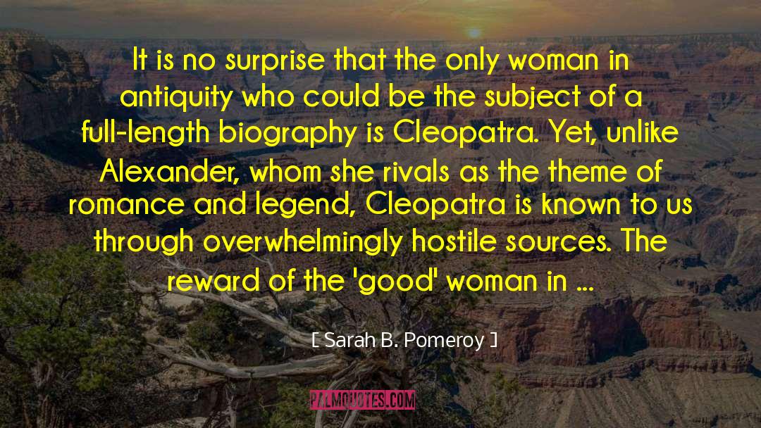 Antony And Cleopatra quotes by Sarah B. Pomeroy
