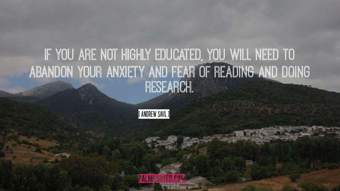 Anxiety And Fear quotes by Andrew Saul