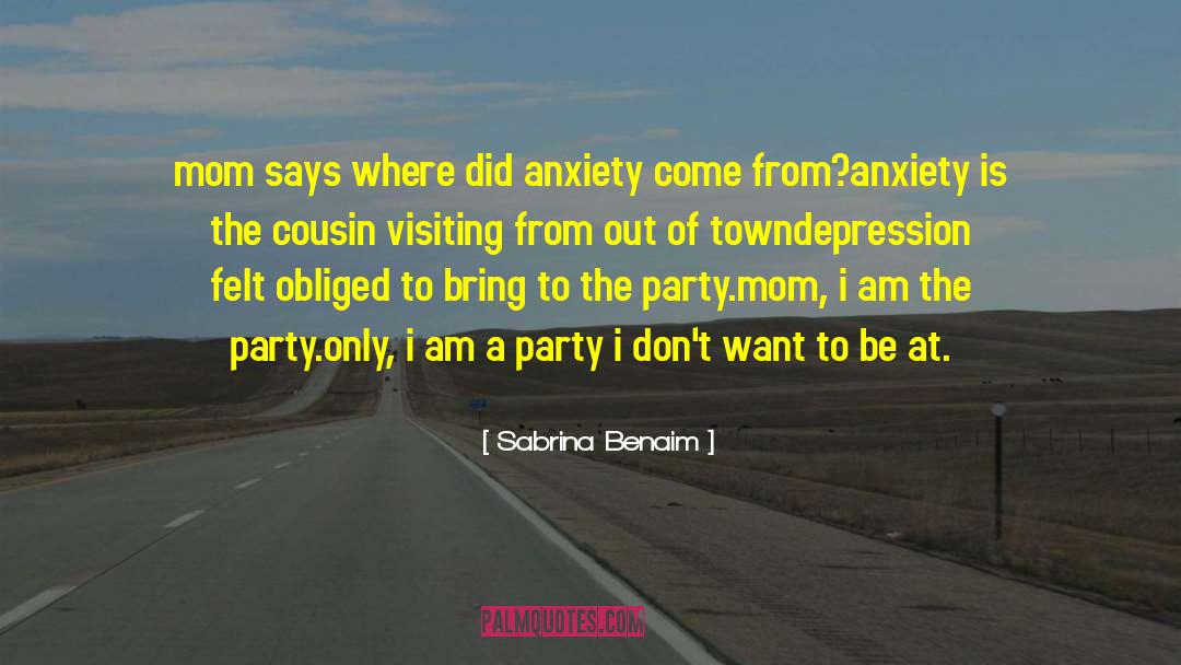 Anxiety Depression Ptsd quotes by Sabrina Benaim