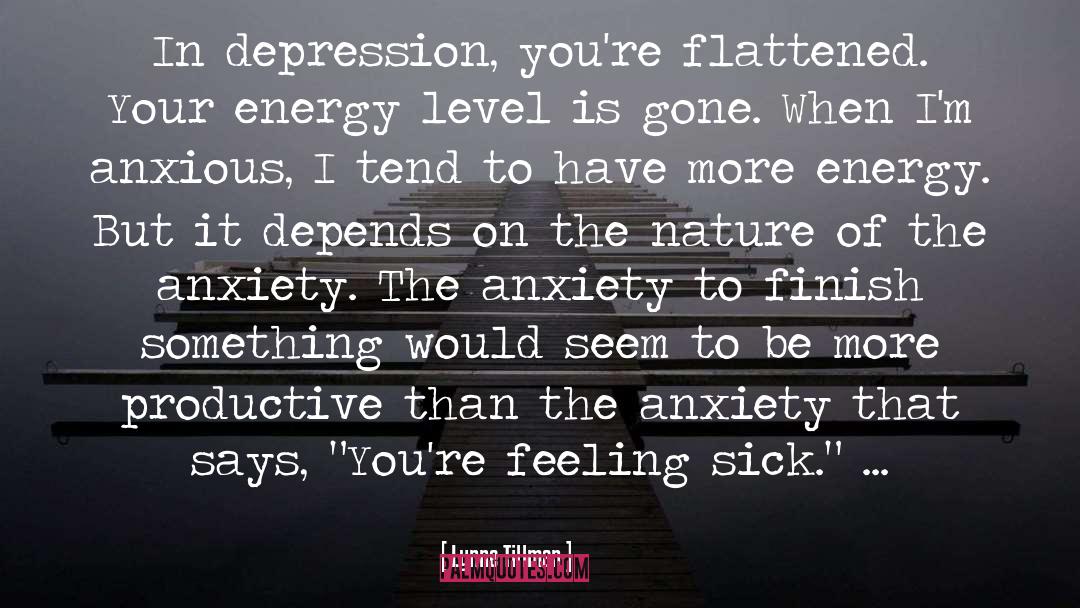 Anxiety Depression Ptsd quotes by Lynne Tillman