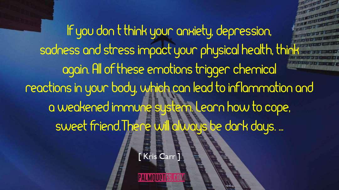 Anxiety Depression quotes by Kris Carr