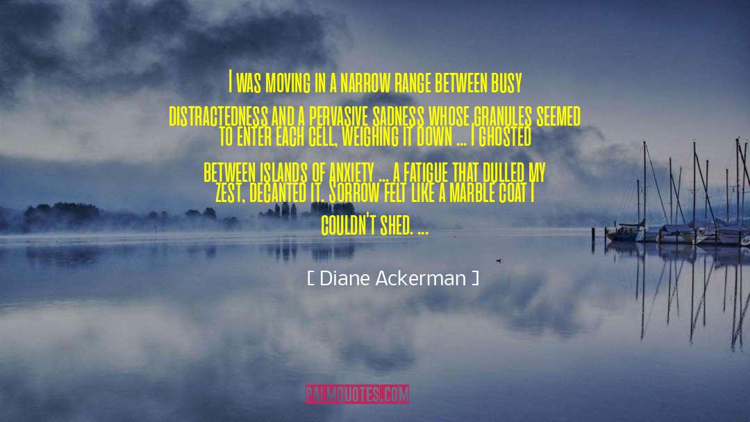 Anxiety Depression quotes by Diane Ackerman