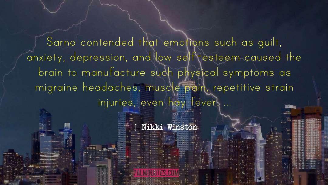Anxiety Depression quotes by Nikki Winston